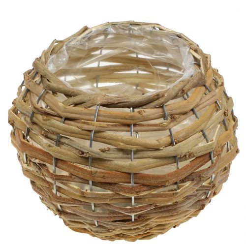 Floristik24 Bola de basquete para plantar castanho claro Ø21cm