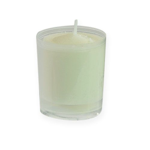 Recarga de vela para luz de sepultura branca H5.8cm 20 peças
