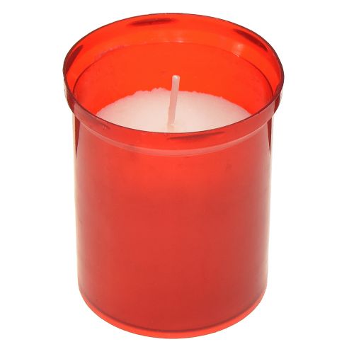 Recarga de velas para luzes graves vermelhas Alt.6,5 cm 22h 15 unidades