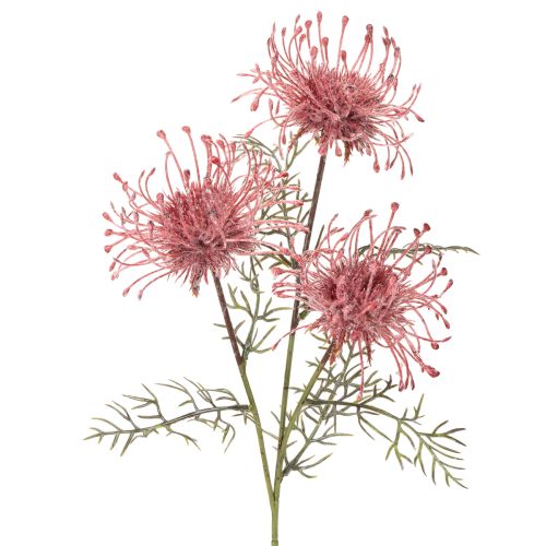 Itens Ramo artificial de protea florida, 65 cm, 3 peças