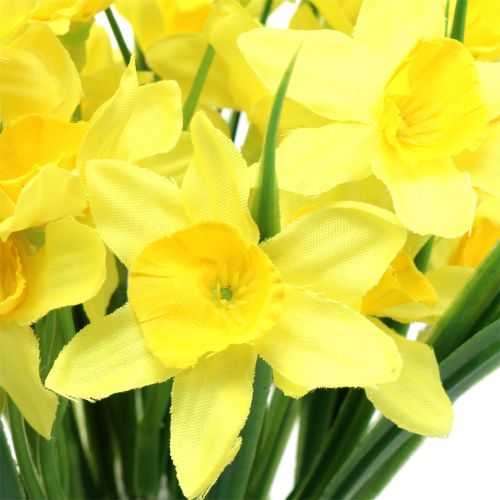 Floristik24 Narciso amarelo 27cm 12pcs decoração de mesa