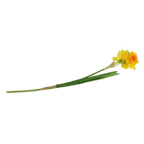 Floristik24 Narciso amarelo L40cm