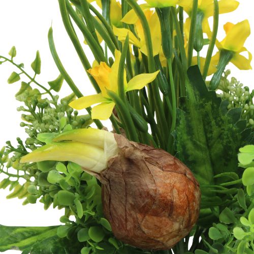 Floristik24 Buquê de narcisos artificiais com galhos e bulbos de 38 cm