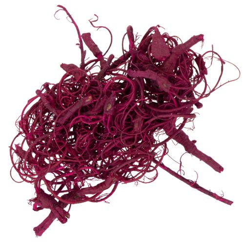 Itens Fibra de tamarindo natural para artesanato, cor bordô, 500g - Decoração, arranjos florais, trabalhos criativos