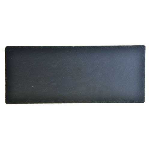 Itens Bandeja de pedra retangular em placa de ardósia natural preta 30 × 12,5 cm 4 unidades