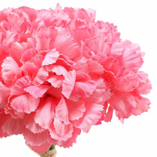 Itens Cravo Artificial Rosa 25cm 7pcs Planta Artificial como real!