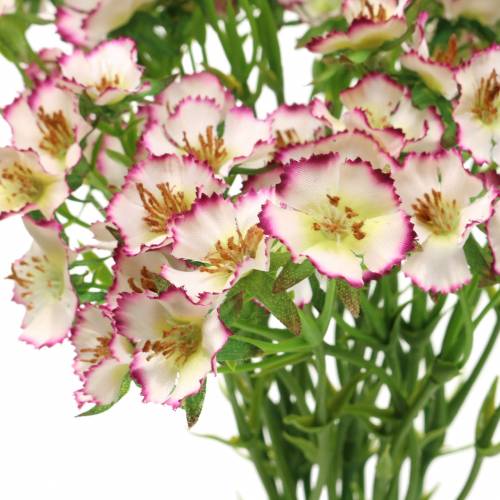 Floristik24 Cacho de Cravos Branco, Roxo 34cm