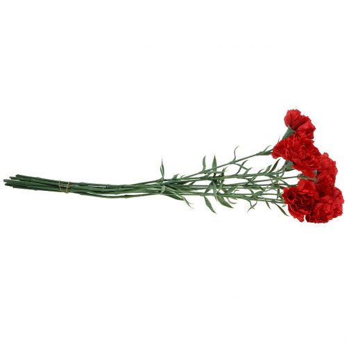 Floristik24 Cravos vermelho artificial 67cm 9pcs