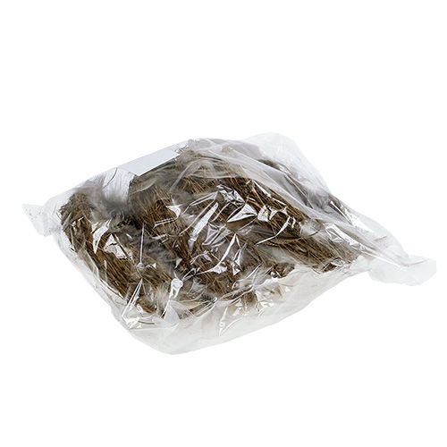 Floristik24 Ninho com penas 15cm naturais 4pcs