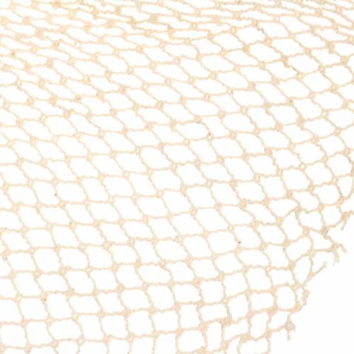Floristik24 Rede de pesca decorativa natural 90 × 180cm