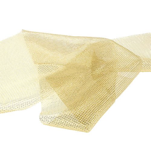 Floristik24 Rede tecido dourado com glitter 15cm 5m