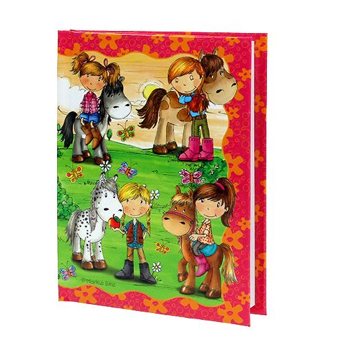 Floristik24 Notebook Ponyhof para meninas A6 1p