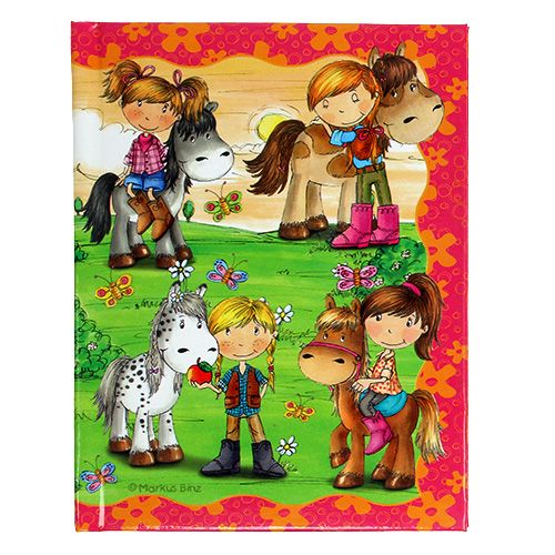 Floristik24 Notebook Ponyhof para meninas A6 1p