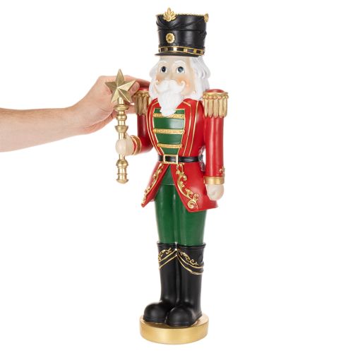 Quebra-nozes, estatueta decorativa para decoração natalina, 59 cm | Floristik24.pt