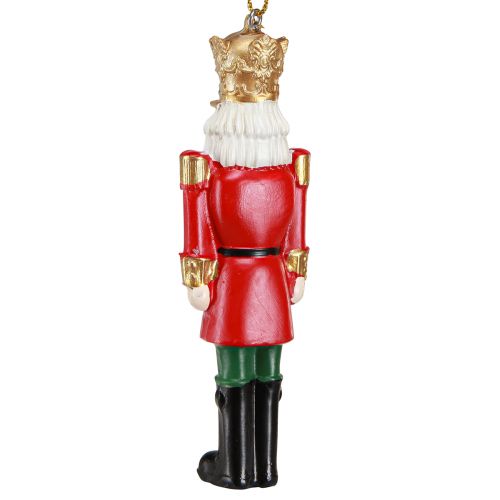 Itens Pingente de Natal quebra-nozes vermelho verde dourado Alt.10cm 4 unidades