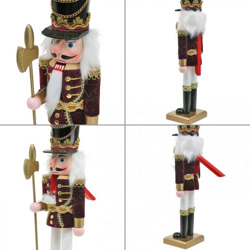 Floristik24 Figura do quebra-nozes decoração de Natal em madeira vermelha 8,5 × 7cm Alt.30cm