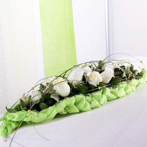 Itens Decoração de mesa de tijolo de espuma floral verde 22cm x 7cm x 5cm 10pcs