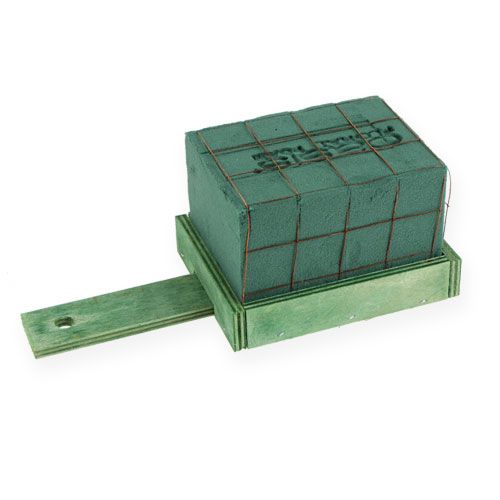 Tijolos de espuma floral com base de madeira 21cm x 9cm x 8cm 8 peças