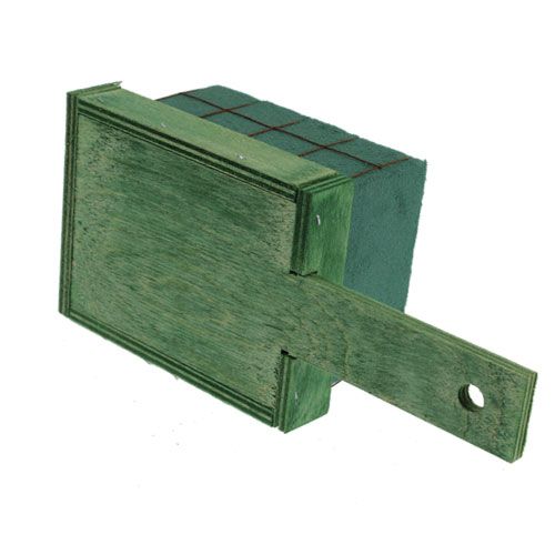Tijolos de espuma floral com base de madeira 21cm x 9cm x 8cm 8 peças