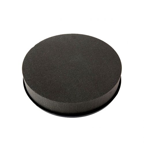 Floristik24 Tamanho do plugue do cilindro de espuma floral preto Ø15cm H5cm 2pcs