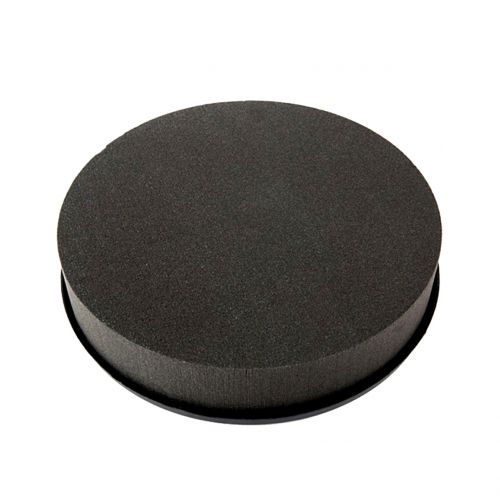 Floristik24 Dimensões do plugue cilindro de espuma de plugue preto Ø22cm H5cm 2pcs
