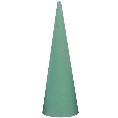 Cone de espuma floral verde H60cm Ø18cm 1 peça