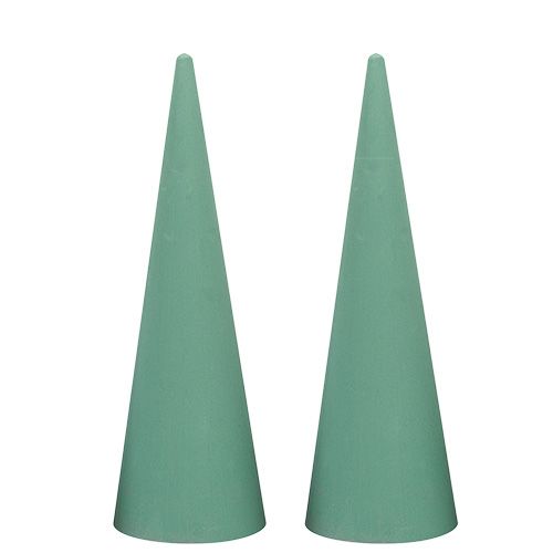 Itens Cone de espuma floral Espuma floral molhada H40cm 2pcs