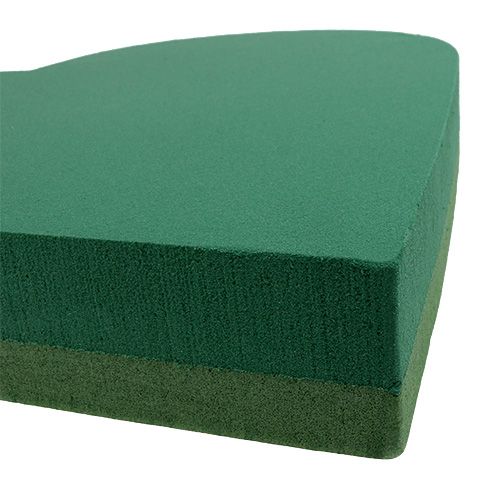 Itens Material de plug-in de coração de espuma floral verde 31 cm × 29 cm 2 unidades