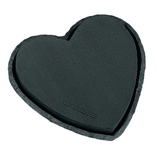 Itens Coração de espuma floral preto 33cm 2 peças decoração de casamento