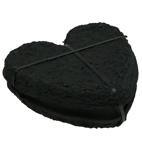Itens Coração de espuma floral preto 33cm 2 peças decoração de casamento