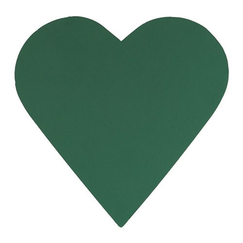 Material de plug-in de coração de espuma floral verde 46 cm x 45 cm 2 unidades