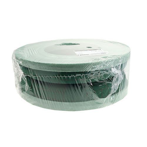 Itens Anel de espuma floral guirlanda verde plug-in massa Ø42cm 2 un