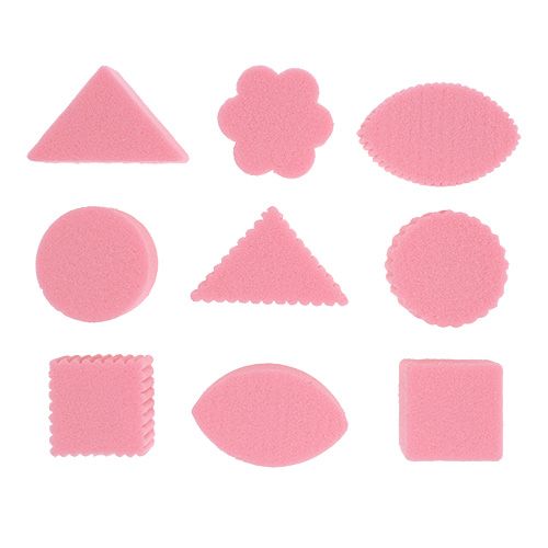 Floristik24 Canapés de espuma floral rosa 5cm 45p
