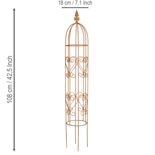 Itens Treliça de jardim, suporte para roseiras e outras plantas trepadeiras, ideal para o design do jardim, 108 cm, conjunto de 2.