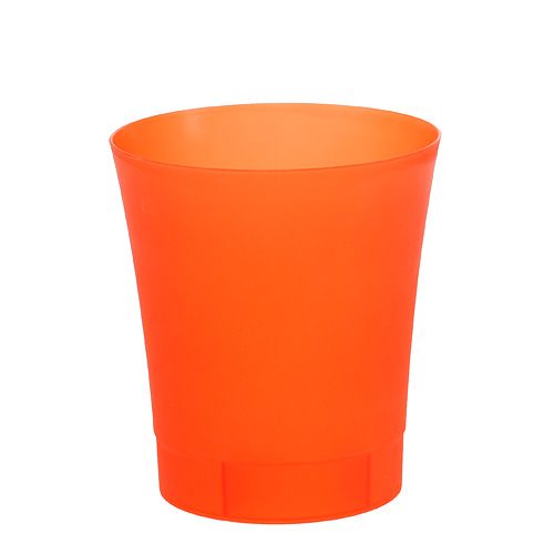 Floristik24 Vaso de orquídea em plástico laranja Ø12,5cm Alt.14cm, 1p