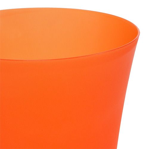 Floristik24 Vaso de orquídea em plástico laranja Ø12,5cm Alt.14cm, 1p