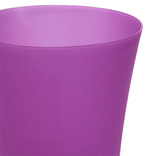 Itens Vaso de orquídea plástico violeta Ø12,5cm Alt.14cm