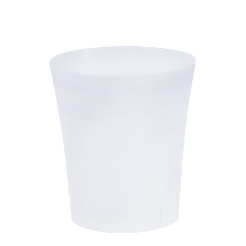 Floristik24 Vaso de orquídea em plástico branco Ø12,5cm Alt.14cm, 1p