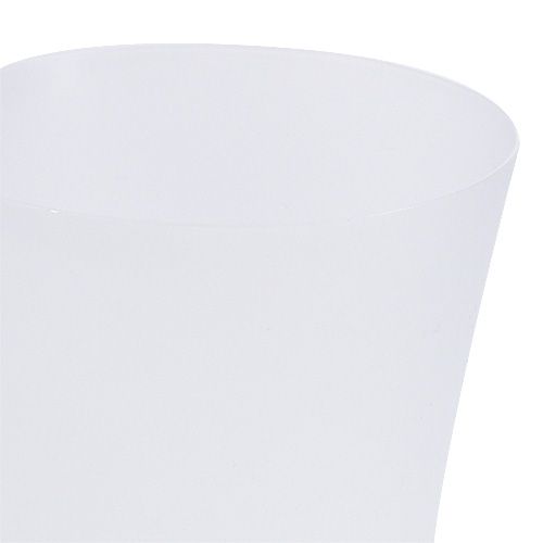 Floristik24 Vaso de orquídea em plástico branco Ø12,5cm Alt.14cm, 1p