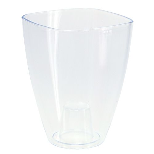 Itens Vaso de orquídea brilhante Ø12,5cm transparente 1ud