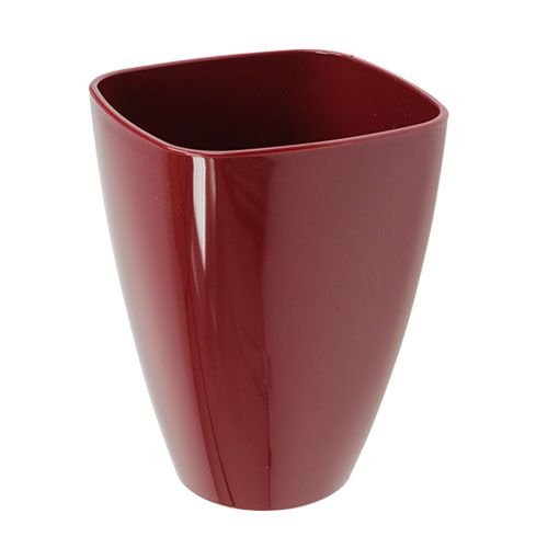 Itens Vaso de orquídea brilhante Ø12,5cm Bordeaux 1ud