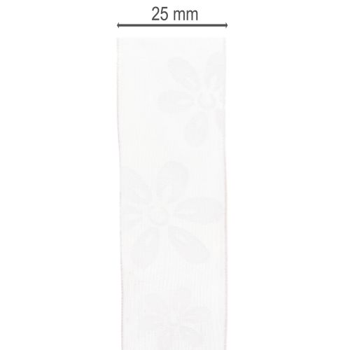 Itens Fita de organza, fita floral para presentes, rosa, 25 mm, 18 m