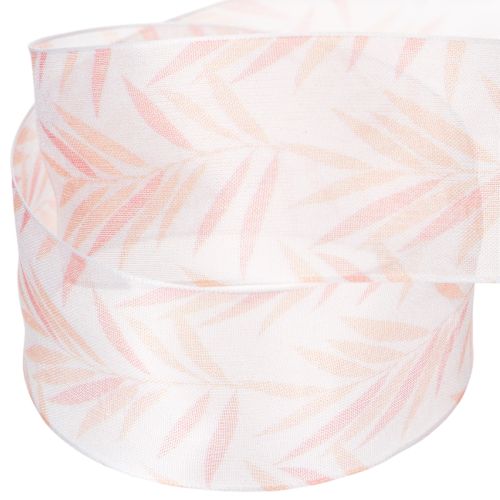 Itens Fita de organza, fita de chiffon, laranja-floresta, 40mm, 15m