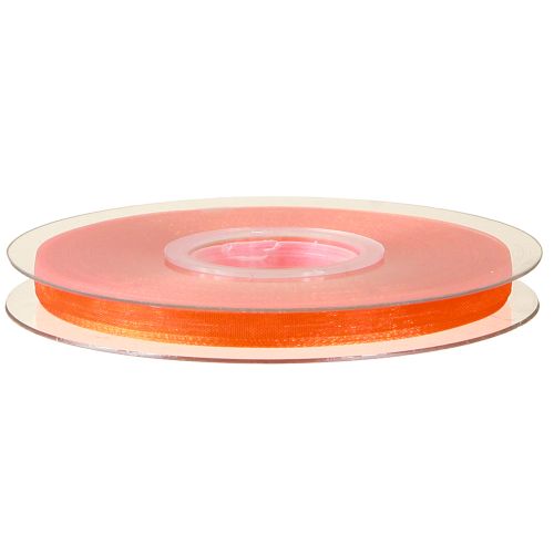Itens Fita de organza fita de presente fita laranja ourela 6mm 50m