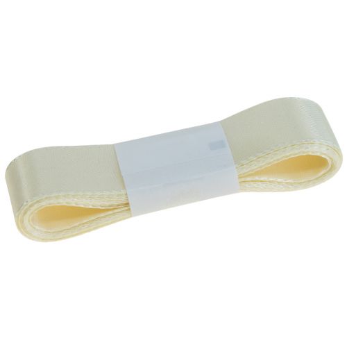 Floristik24 Fita decorativa fita de presente fita creme ourela 25mm 3m