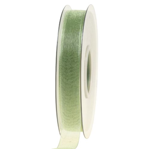 Itens Fita de organza fita de presente verde ourela verde limão 15mm 50m