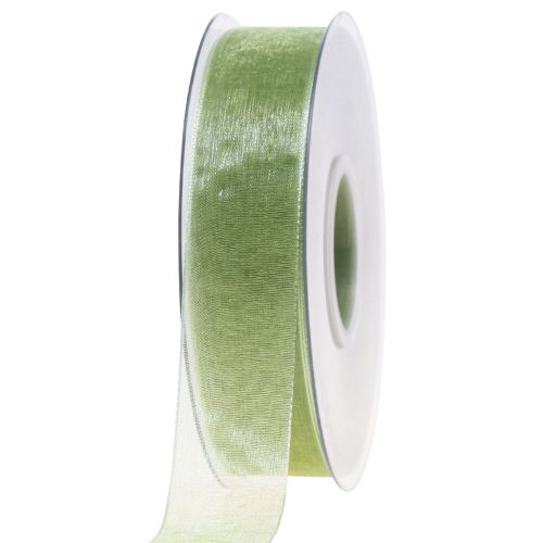 Itens Fita de organza fita de presente verde ourela verde limão 25mm 50m