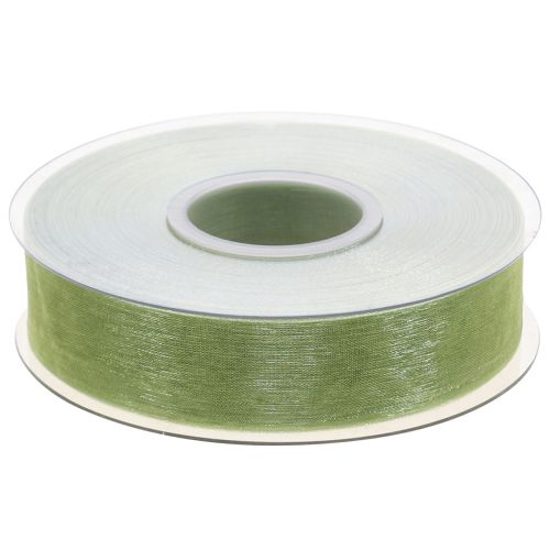 Itens Fita de organza fita de presente verde ourela verde limão 25mm 50m