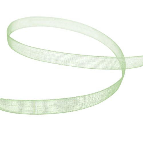 Itens Fita de organza fita de presente verde ourela verde limão 6mm 50m