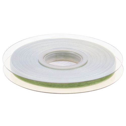 Itens Fita de organza fita de presente verde ourela verde limão 6mm 50m